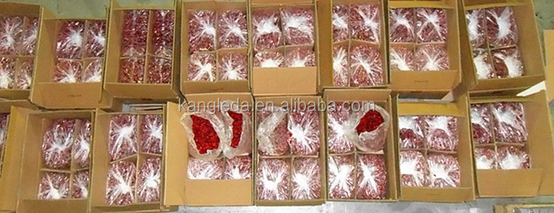 Red and dark red Dried Cherry in Sugar Syrup