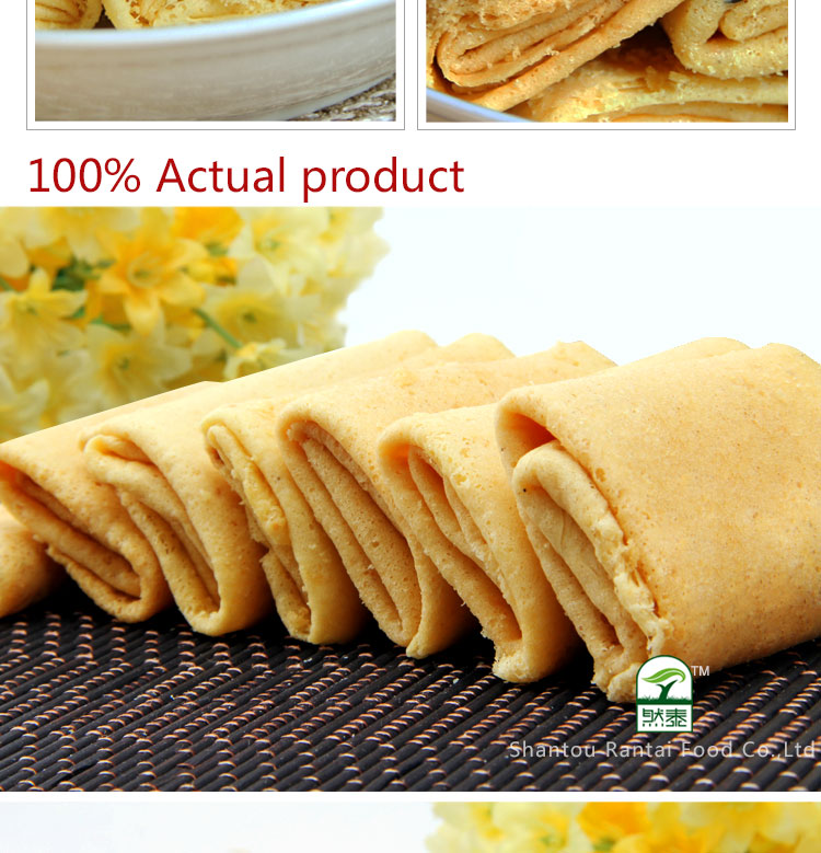 Handmade egg roll in tin can