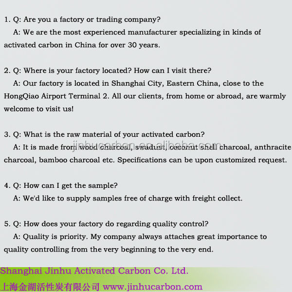 Activated carbon for corn starch sugar industry gluten/glucose syrup