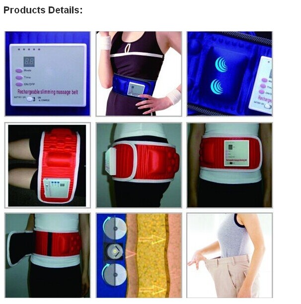 Rechargable Microcomputer Vibration Massage Belt Top quality