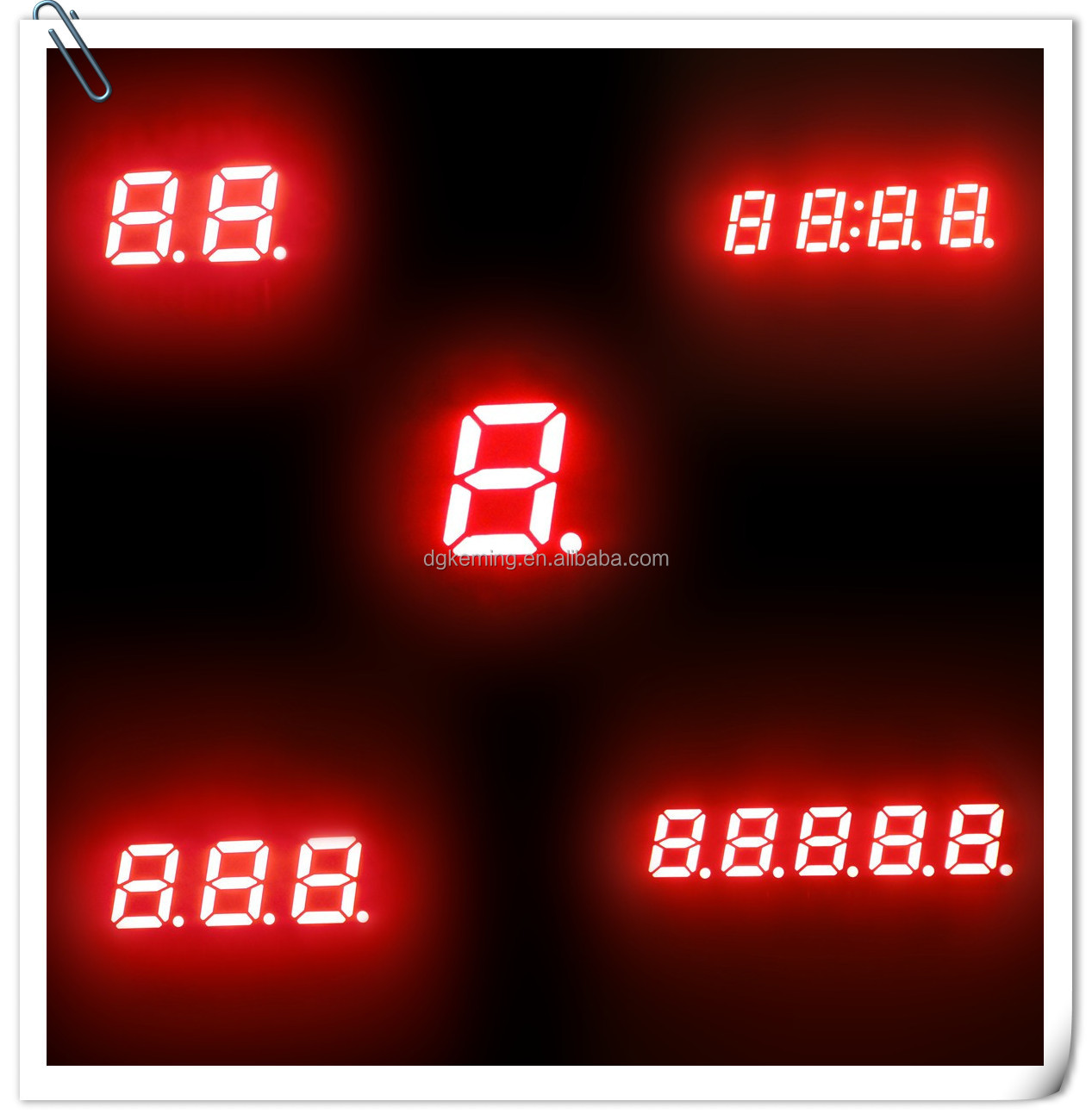 0.3 inch 7 segment led display red mini 7 segment led display