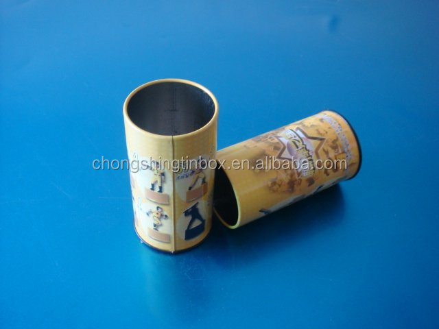 round pencil packaging tin can