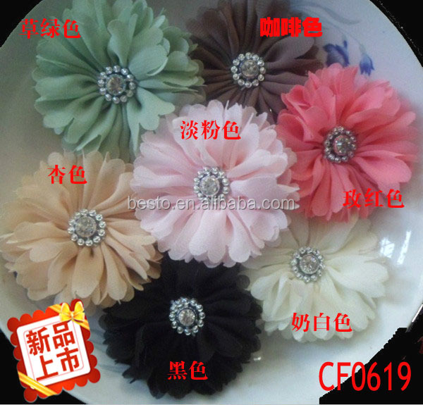Cf 0786 Chiffon Flower,Import China Red Laser Cut Puff Chiffon Fabric