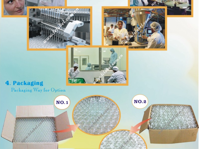 カスタム印刷10ミリリットルガラスバイアル製薬バイアルガラスバイアルで紙箱仕入れ・メーカー・工場