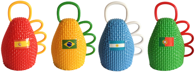 ブラジルワールドカップ2014年caxirolaノイズメーカー問屋・仕入れ・卸・卸売り