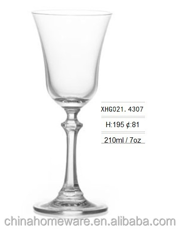 5.5oz Cheap crystal open short double-deckly stemed champagne glass