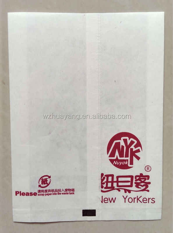 customized printed greaseproof PE coated paper bag fried chicken packaging paper food bags made in china manufacturer supplier