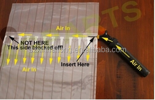 Standard 750ml air column bag for protecting red wine bottle