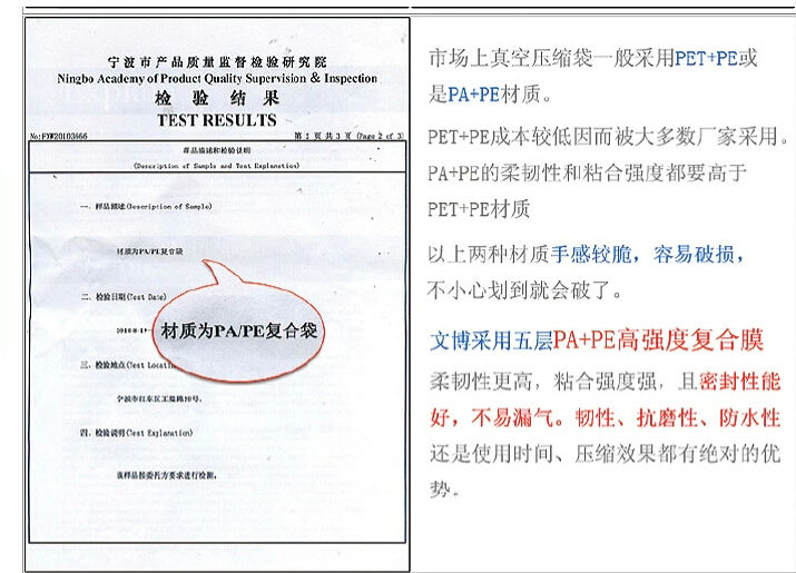 2014年熱い販売pe・ppcustomedウォッシャブル真空衣類の圧縮袋問屋・仕入れ・卸・卸売り