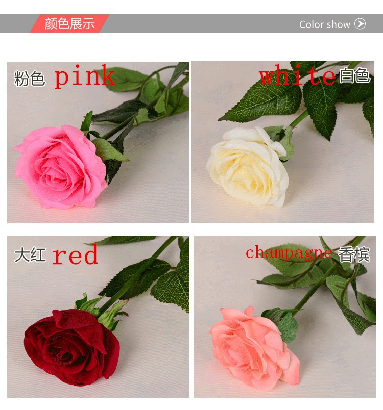 Купить Полноцветный свежие розы искусственные цветы реального касания ...