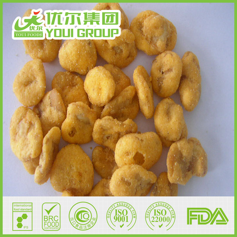 Nutritious / Savory / Crispy / fried fava beans snack food