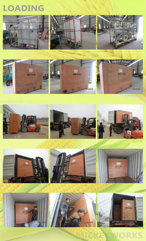 500kg/hour Lucao high tech machinery 6FW-50B maize milling machine