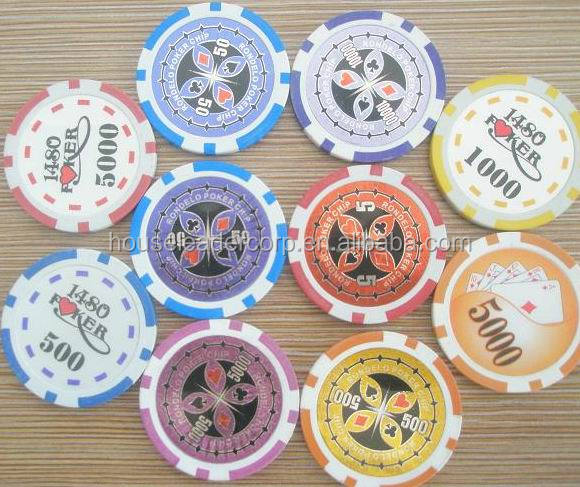 ステッカー付きポーカーチップ11.5グラム歓迎へラスベガスレーザーステッカー問屋・仕入れ・卸・卸売り