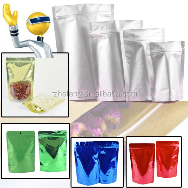 anti-static foil backed clear front stand up tea bags