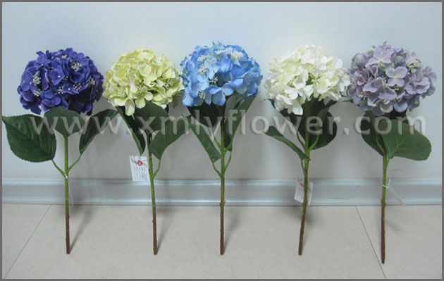 卸売46cm人工植物の茎の絹の花アジサイ仕入れ・メーカー・工場