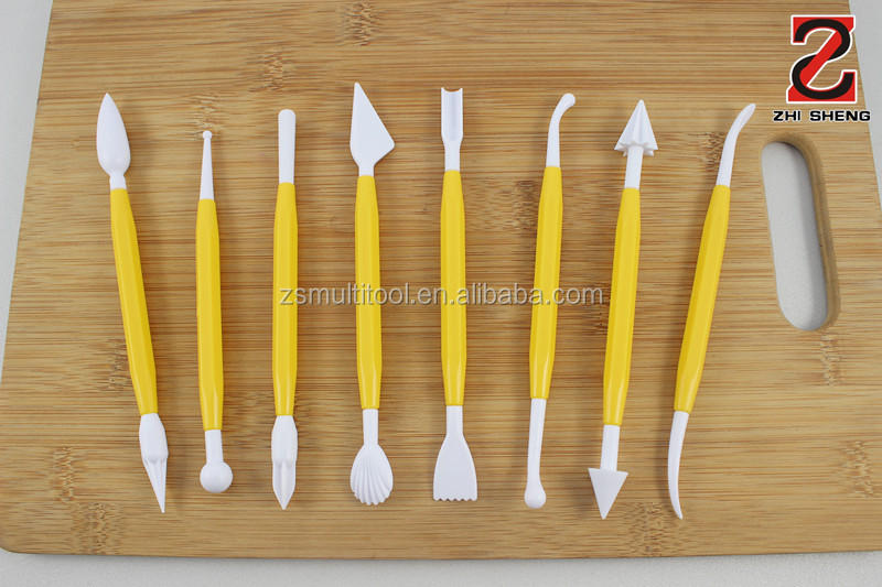8-pieces modelling tool set, fondant cake decorating tools