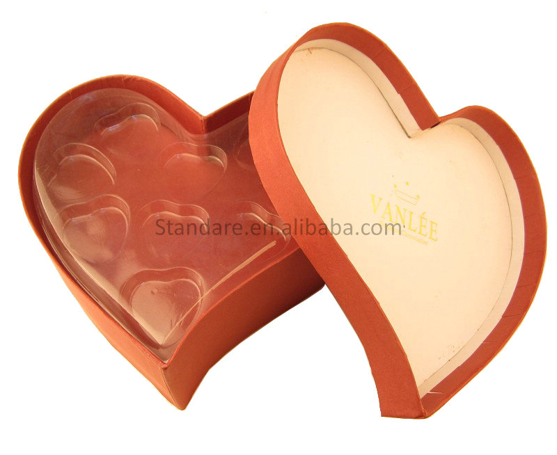 paper box packaging paper case printing paper packaging chocolate heart case
