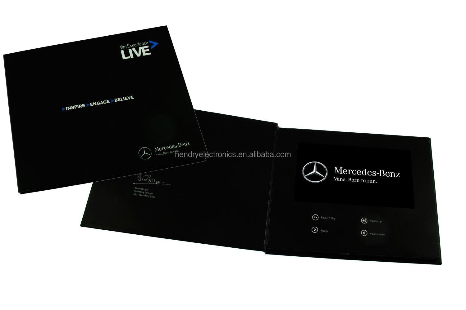 2014新しい5インチ液晶グリーティングカード/招待ビデオカード用ビジネスとホリデー仕入れ・メーカー・工場
