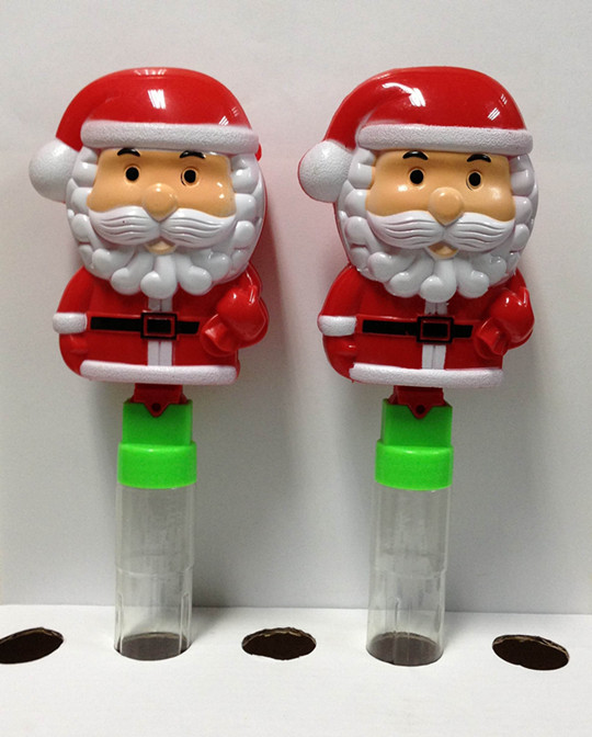 Pull line santa claus candy toy sweet with flash light