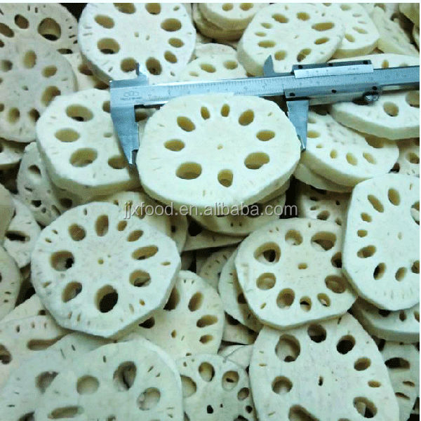 frozen vegetables lotus root piece cut slice
