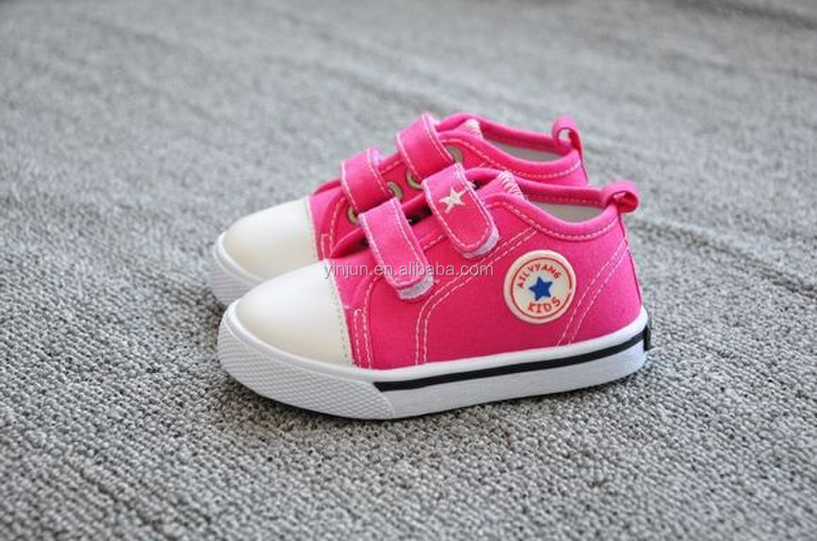 砂糖の色ピンクの子供prewalkerカジュアルキャンバスシューズ問屋・仕入れ・卸・卸売り