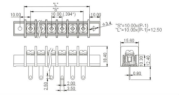 バリアターミナルblock_zb55h_10.0mm仕入れ・メーカー・工場