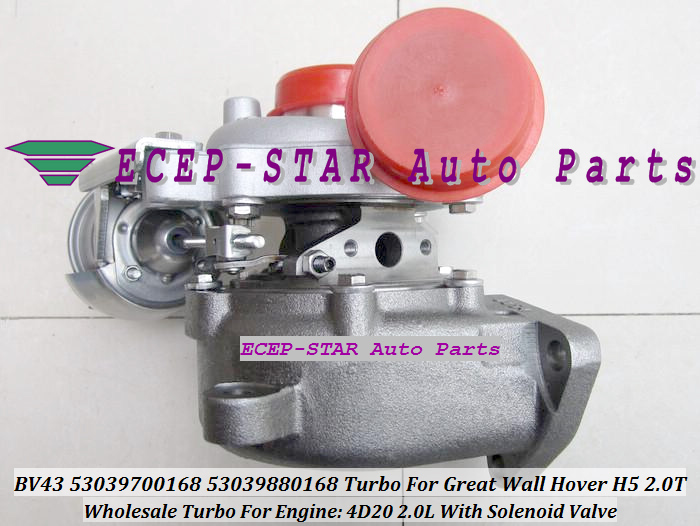 BV43 53039700168 53039880168 Turbo Turbine Turbocharger Fit For Great Wall Hover H5 2.0T 4D20 2.0L