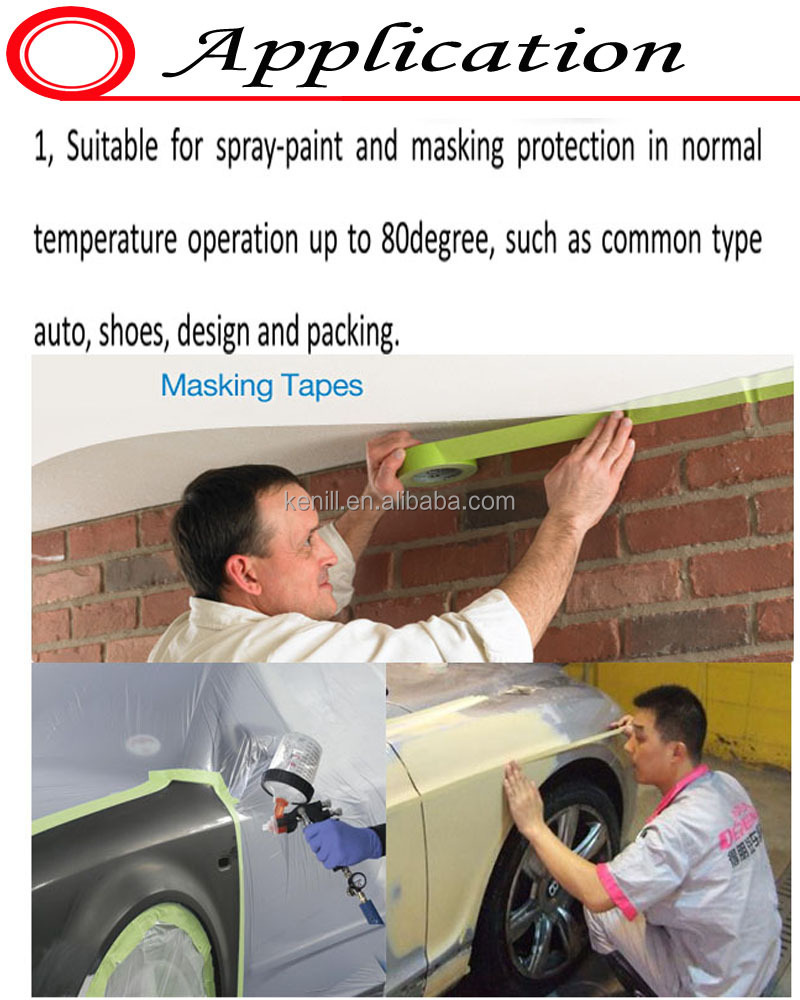 2014年熱い販売!!! 無残留画家自動車塗装用のマスキングテープ( #908)問屋・仕入れ・卸・卸売り