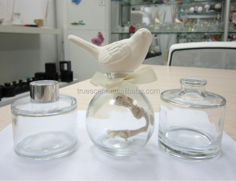 ロンド100ml/150ml/ball形のガラスの香水瓶とセラミック鳥のディフューザ Ts-cd05問屋・仕入れ・卸・卸売り
