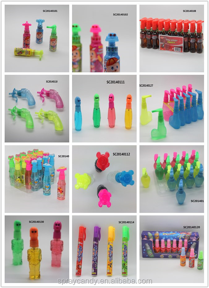calabash hot sale wholesale spray liquid spray candy new product OEM