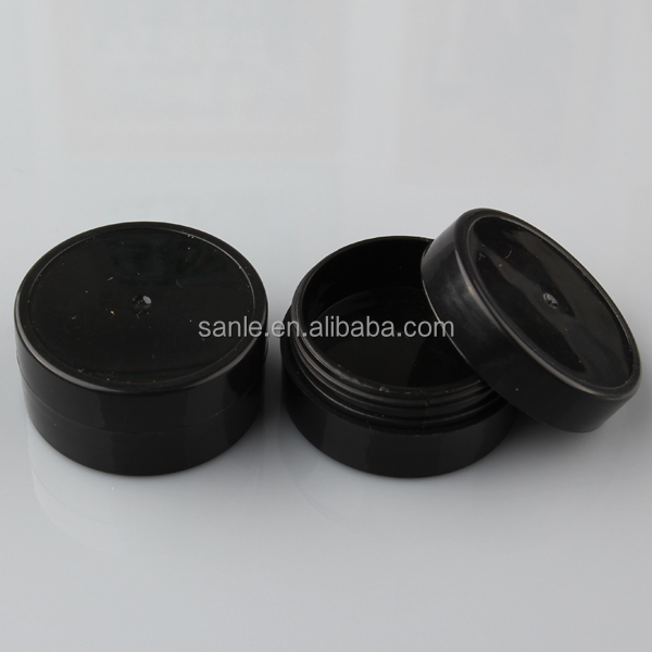 double walls Black 10g plastic Sample jars