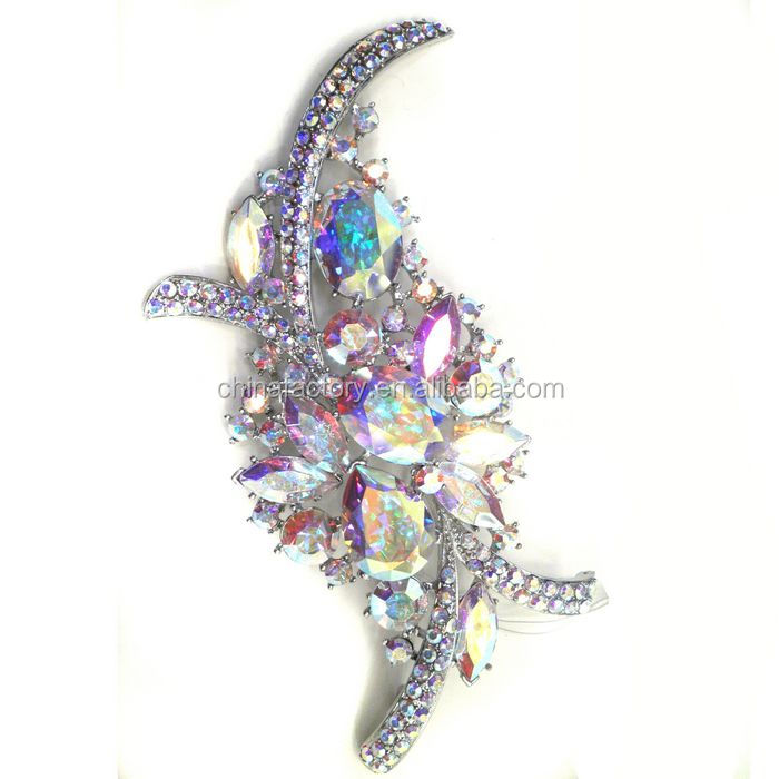卸売高品質の金属結晶結婚式の招待状用ブローチ問屋・仕入れ・卸・卸売り