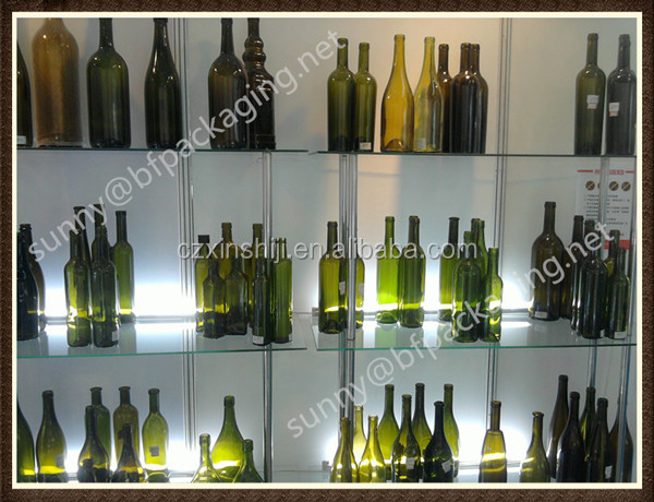 high quality glass champagne wine bottle