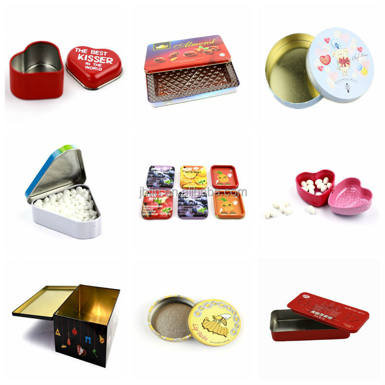 Tin Box with sliding Lid for chewing Gum wholesale