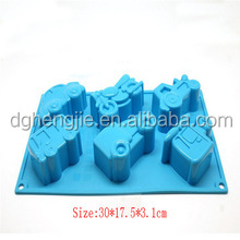6 Cups cake decoration silicone doughnut Mold