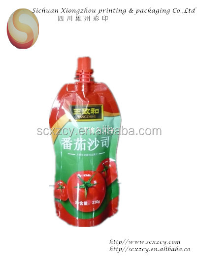 printing standup pouch with spout for coconut water