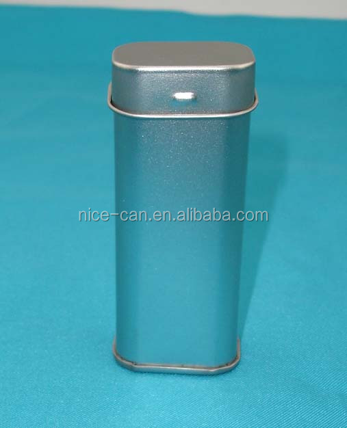 Small rectangular tin case for mint package chewing gum tin box