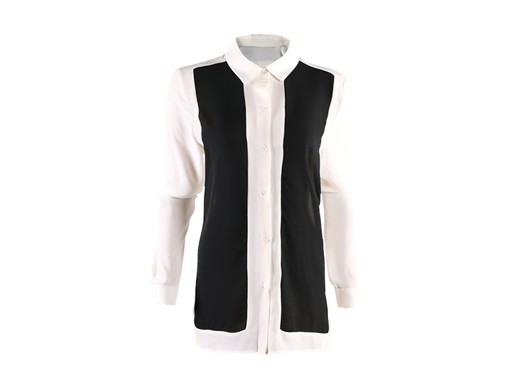 韓国の夏のカジュアル衣料コントラストカラードレスシャツの襟と袖口問屋・仕入れ・卸・卸売り