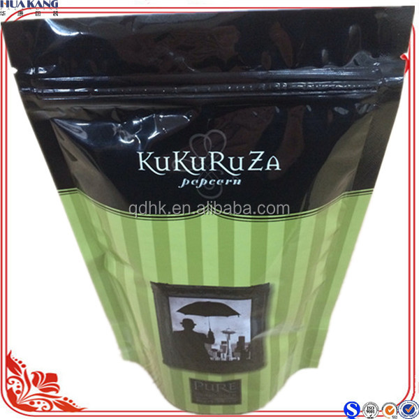 Custom print popcorn bags/microwave popcorn bag with zipper