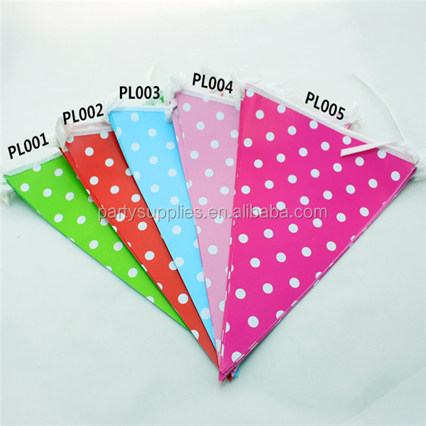 Wedding Birthday Decoration Paper Bunting Flag Party Supplies