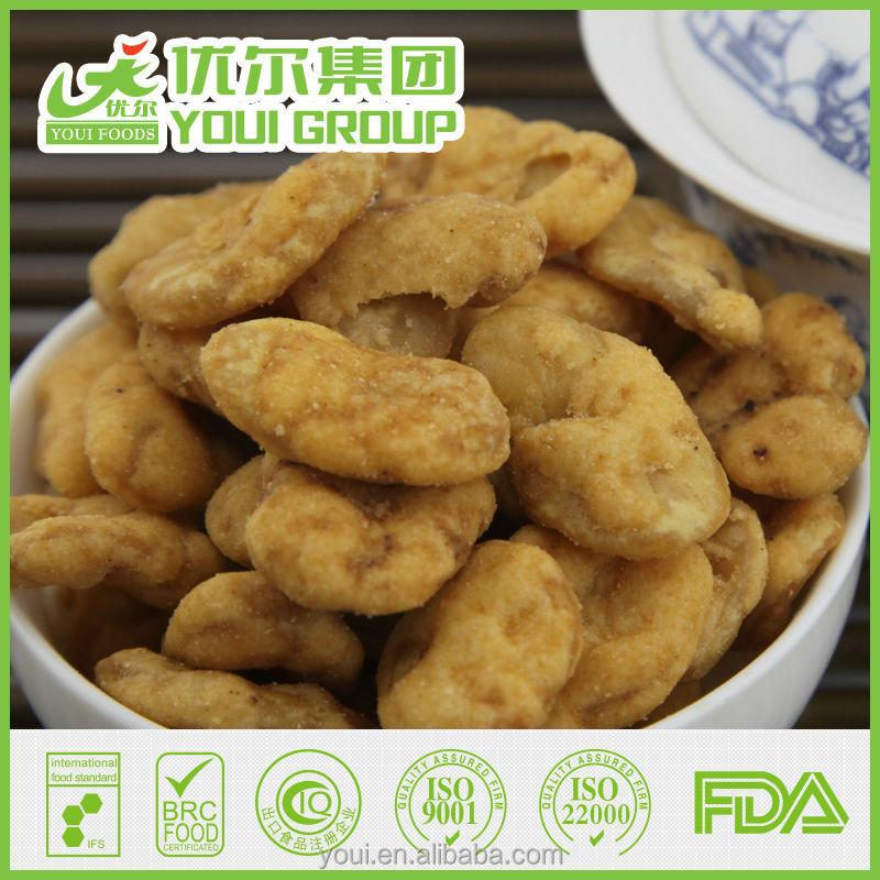 Fried Broad Bean Chips / Fava Bean Chips snack,kosher, Halal, Haccp, BRC.