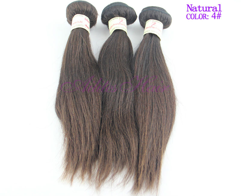 Tangle&shedding free Peruvian chocolate hair weave hot sale products natural straight peruvian hair weaving