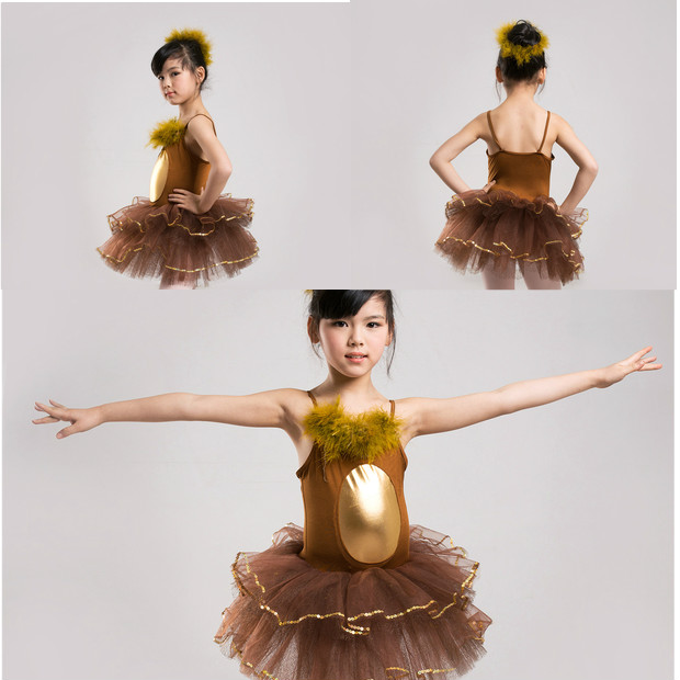 茶色のバレエチュチュ、 チュチュドレス、 豪華な付き番組衣装問屋・仕入れ・卸・卸売り