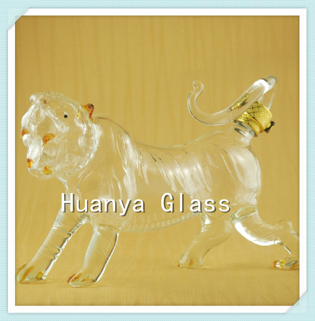 Hy-0024竜形のガラスのワインボトル卸売/の動物形のガラスびん/ドラゴンアートワインボトル問屋・仕入れ・卸・卸売り