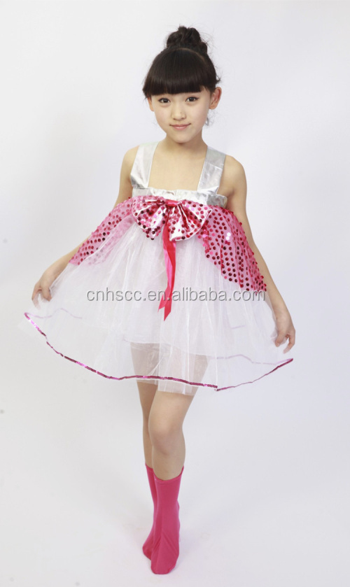 卸売かわいい子供の女の子の社交ダンスドレスダンスドレスガーゼちょう結び問屋・仕入れ・卸・卸売り