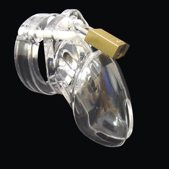 Plastic CB6000S Clear Male Chastity Device Hot Selling Cock Cage Adult Sex Toys (3)
