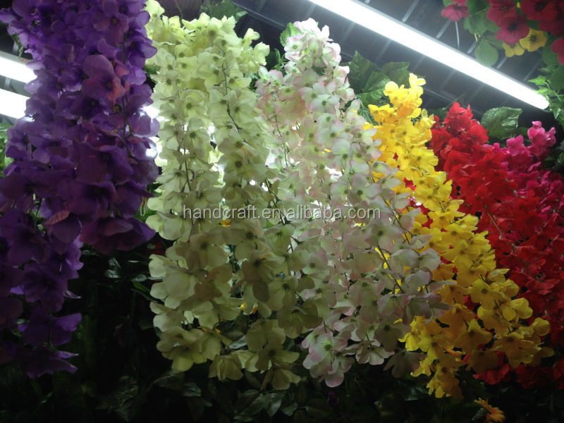 New Product Hanging Artificial Wisteria Flower For Wedding Decoration