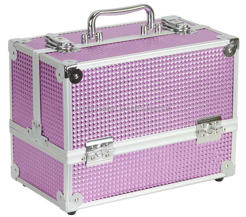 旅行化粧品ボックス紫kl-mc274空のメイクアップケース仕入れ・メーカー・工場