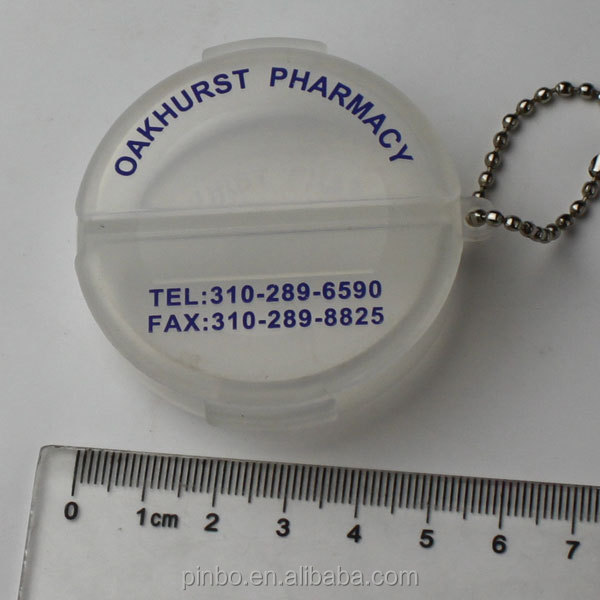 keychainが付いている円形の毎日の丸薬箱問屋・仕入れ・卸・卸売り