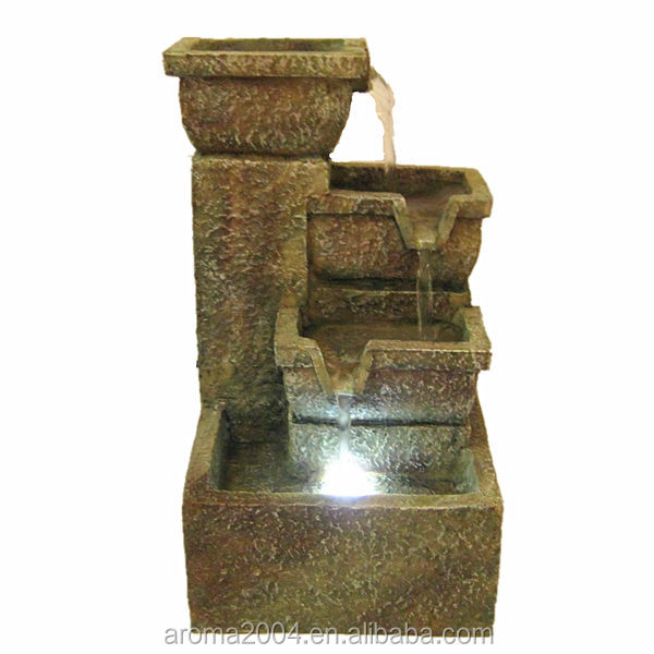 装飾的なテーブルトップス滝の噴水の像の彫刻問屋・仕入れ・卸・卸売り